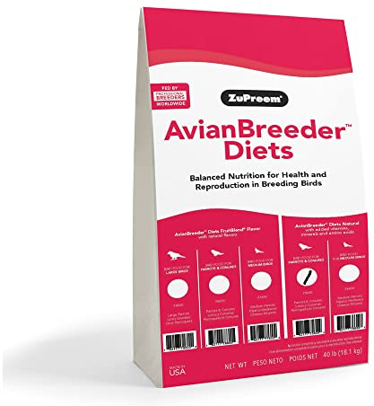 AvainBreeder Zupreem Food Parrots NAT Breeder Medium/Large 40#
