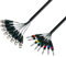 Adam Hall Cables 3 STAR L8 FV 0300 - Manguera de Cable de 8 XLR hembra a 8 Jacks 6,3 mm estéreo 3 m