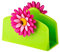 set – Flower Power portatovaglioli & Carta – servitten con puntini colorati ~