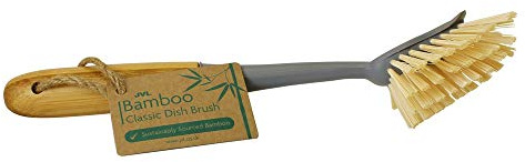 JVL Bamboo Classic Washing Up Dish Brush