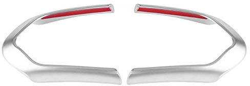 Aramox Rivestimento Decorativo in Cromo per Volante, Compatibile con Serie 1 F20, Serie 2 F22, Serie 3 F30/F31, X5 F15, X6 F16 M-Sport