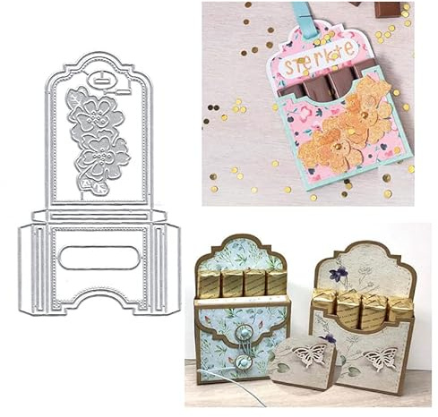Geschenkbox Rahmen Metall stanzformen Stanzteile Metall, Papierkarten-Stanzformen, Schnittschablonen für DIY-Prägung, Kartengestaltung, Buchanhänger, dekorative Papierformen, Scrapbooking