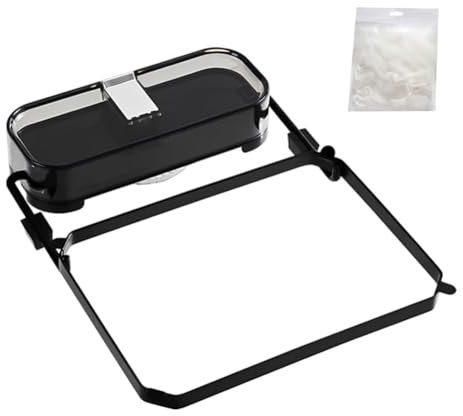 Setaccio per lavello, Sink Drain Strainer con 100 maglie filtranti, pieghevole Sink Strainer Kitchen, filtro di scarico da cucina, tipo a ventosa, per verdure, frutta, cucina, tè (nero)