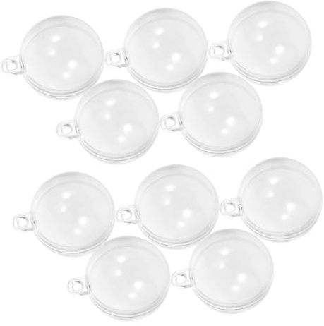 CIYODO 10 Pièces Lot de Boules Flottantes Transparentes pour Aquarium Ornements Flottants Stables Abs sans Outils Décorations Esthétiques et Amusantes pour Réservoir de Poissons