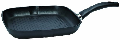 BALLARINI Bistecchiera con rivestimento antiaderente, Diametro 28 cm, Nero, Rialto