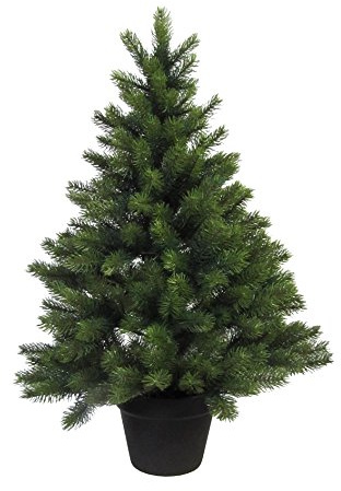 Künstlicher Tannenbaum im Topf, Weihnachtsbaum, ca 90 cm