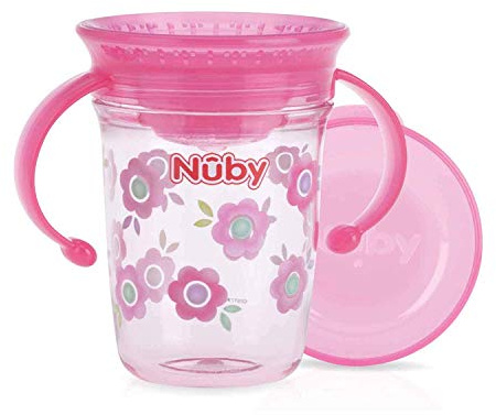 Nûby - Gobelet Magique 360 en Tritan™ - Rose-240ml Rose