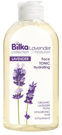 Bilka Collection Gesichtstonic Lavender & Hyaluron, 200 ml | Klärend & beruhigend Toner, entfernt Unreinheiten & Öl, mit Lavendelwasser, Hyaluronsäure, D-Panthenol, pflanzlichem Glycerin