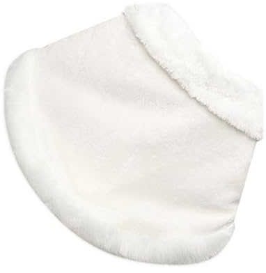 LIFKOME Cappa Calda Pile Per Matrimonio Scialle Elegante Per Sposa Accessorio Invernale Versatile e Confortevole Bianco