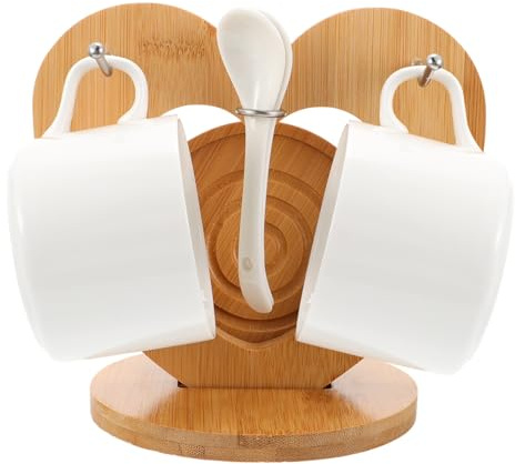 Amosfun Tazas De Porcelana Taza De Café De Leche Moderno Para Té Agua Refrescos Duradero