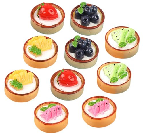 SUPVOX 18pcs Miniature Fake Cake Simulated Cream Dessert Model for Dollhouse Decorative Cake Prop Photo Shooting