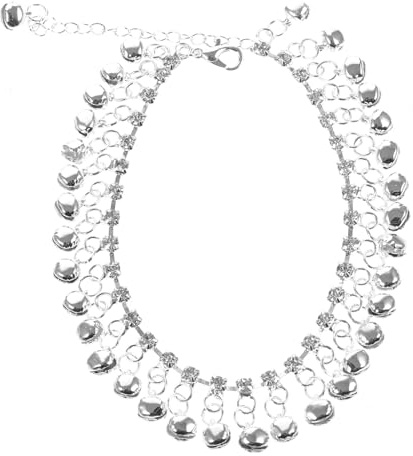 COLLBATH Bracelet de Cheville Femme Vintage avec Cloche et Pompon Style Ethnique Décontracté pour Plage et Ville Chaîne Légère et Confortable Accessoire Mode Shirt et Robe