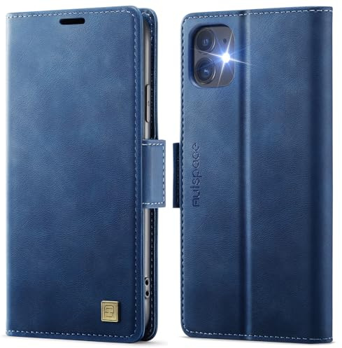 Teeirllim for iPhone 11 Case, Premium Wallet Case Leather Flip Cover, with RFID Blocking Credit Card Holde, Flip Kickstand Protective Shockproof Cover, Blue