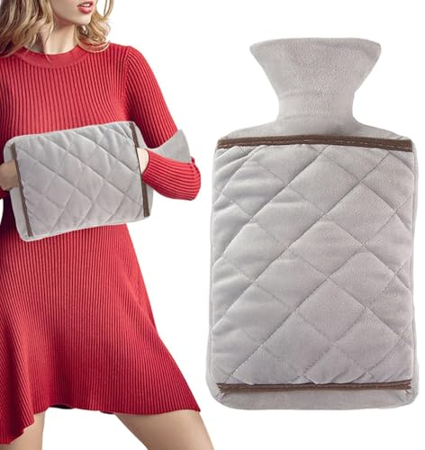 Borsa 'Acqua Calda Con Copertura Antigoccia Ricaricabile | Borsa Per Acqua Calda Invernale Con Copertura Per Campeggio Pendolarismo Dormitorio Scuola Studenti Adolescenti Ragazze