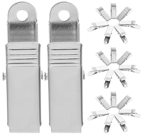 BUGUUYO 40pezzi Morsetti Coccodrillo in Metallo per Cavi Elettrici Morsetti Molla Piatti Piccoli Clip per Cavi Metallici Adatti per Decorazioni da Forno Uso in Classe Dimensioni