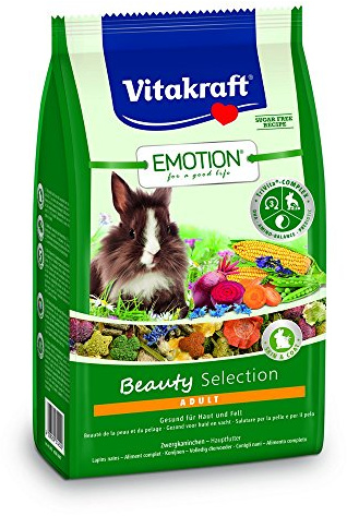 Vitakraft Beauty Adult Conigli Nani kg. 1,5 Alimenti per Roditori, Multicolore, Unica, 1500 unità
