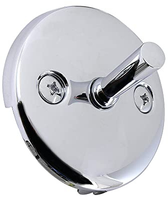 Kingston Brass DTL101 Overflow Plate for Trip Lever Drain, Polished Chrome 3.19 x 3.19 x 2.06