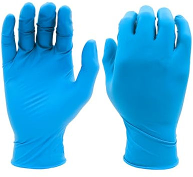 SHOWA 7500PF - Guanti monouso in nitrile, senza polvere, misura L, confezione da 100