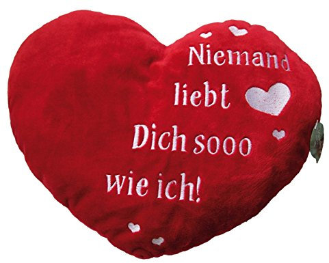 Plüschkissen Kissen Herzkissen *Niemand liebt Dich sooo wie ich!*