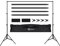 OMBAR Support Fond Photo, 6.56x9.84ft/2x3m Support de Toile Projecteur, Pinces Fond x 4, Trépied Réglable Professionnel, Youtubeur Tiktok, Déco Bar, pour Studio Photo, Mariage
