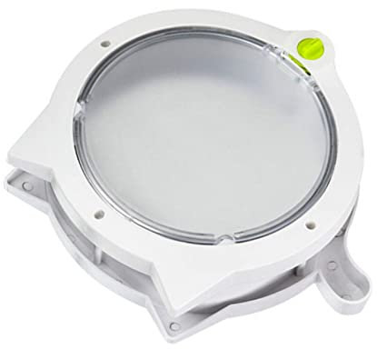 Shanrya Cute Pet Door Safe Stable Magnetic Cat Flap Door Prevent Corrosion 4 Lock Modes Beautiful for Exterior Doors (White)