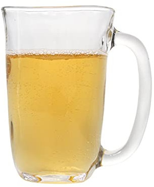 QTANZIQI Chope à bière en Bois de Grande capacité avec poignée - Parfaite pour Les Festivals, Les Mariages et Les Anniversaires