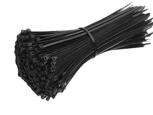 Kabelschlauch Schwarz Kunststoff-Nylon-Kabelbinder, selbstsichernde Kabelbinder, Riemen, Befestigungsschlaufe, verstellbare Kabelbinder, Heim-Hardware-Organizer (Color : Black-(3X150MM), Size : 1000