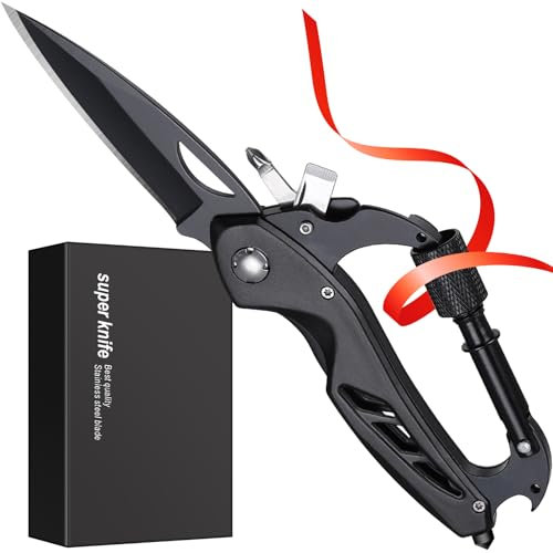 Geschenke für Männer, Papa, Opa, Multitool Taschenmesser, Camping Gadgets, Outdoor Schlüsselanhänger für Männer, Weihnachtsgeschenke Geburtstag Jahrestag, Lustige Geschenk für Adventskalender 2025