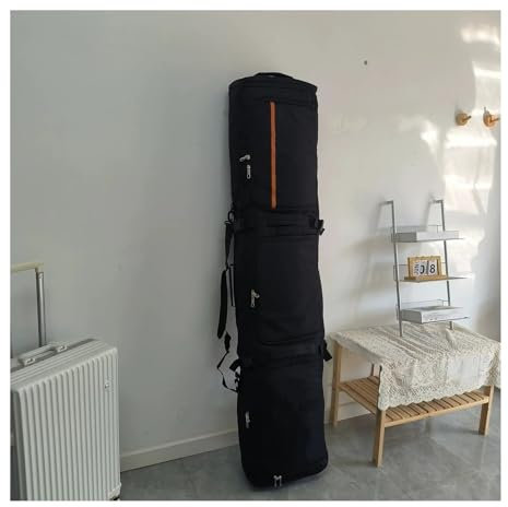 BUUNHI Skitasche Skitasche mit Rollen, Doppelboardtasche mit separaten Fächern, Skitaschen, Schneeanzugtasche Skisack(Lavender)