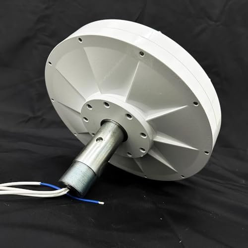 KX-ENERGIE 800W 3Phasen Permanentmagnet-Generator, 12V 24V 48V Windturbinengenerator kernloser Elektromotor 350 U/min Coreless Maglev PMG-Außenrotor for Vertikale Windkraftanlage DIY
