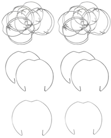 JUKOTA 25PCS de anillos resorte retención Cierre clip retención bombilla Soporte luz empotrada Soporte bombilla halógena, para focos empotrados Focos descendentes techo Luces de techos