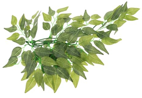 VILLFUL Plantes Artificielles pour Terrarium Reptile Vignes Suspendues Réalistes Décoration Verte pour Habitat Reptilien Favorise Escalade Lézards