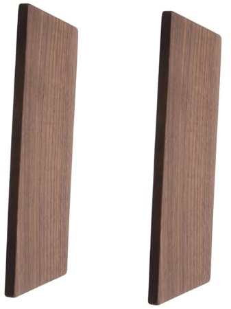 HEALSOPTHY 2pcs Planches en Noyer Contreplaqué Artisanal en Bois Massif Café, Faciles à Découper et Poncer, pour Panneaux Muraux et Projets de Bricolage