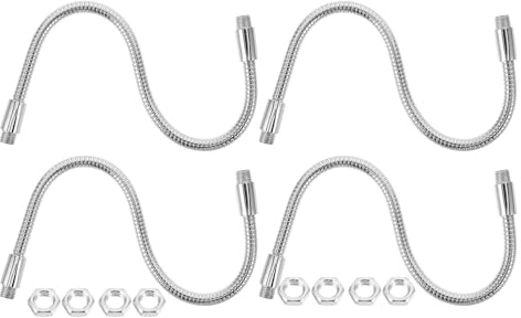 VANZACK Flexible Mikrofon Schwanenhalsverlängerung mit M8 Gewinde 4 Stück aus Eisen 250mm lang Zuverlässige Kompatibilität und Stabiler Halt für Bühnenauftritte und Heimstudio