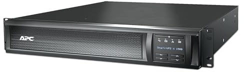 APC by Schneider Electric Smart-UPS SMX - SMX1500RMI2U - Uninterruptible Power Supply 1500VA (Rack/Tower, extended runtime model, Line Interactive, AVR, LCD Panel, 8 Outlets IEC-C13, Shutdown Software)