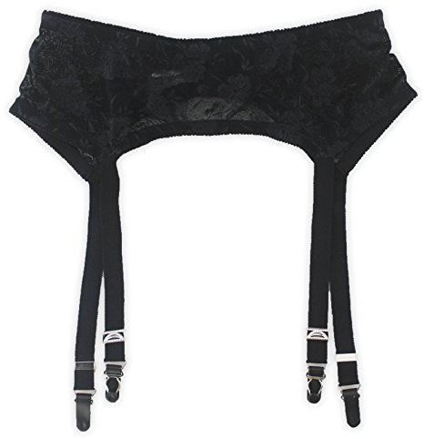 TVRtyle Women Vintage 4 Straps Metal Buckles Sexy Garter Belts for Stockings Retro Suspender Belt S502