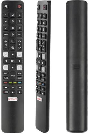 Télécommande RC802N Remplacement pour TCL Thomson Smart TV, Compatible avec Thomson TCL télécommande ARC802N RC802N YUI1 32ES560 49UC6406 55C2US