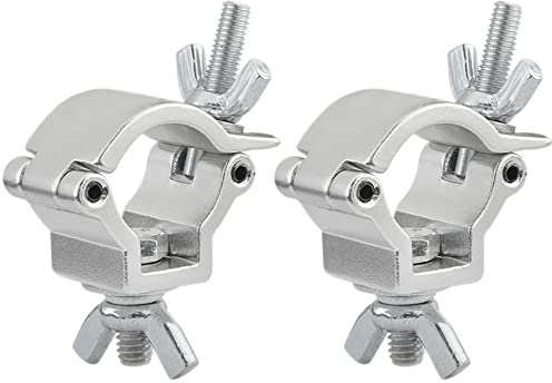 Tiardey 3pcs Aluminum Mounting Stage Light Clamp for Stage Light Moving Head Light Fit for 18-21mm OD Tube/Pipe Diameter, 22lb Capacity