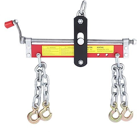 Fermoirper Posizionatore bilanciatore per gru a motore, bilanciatore del motore, gru da officina, gru a motore, gru di sollevamento, traverse, 900 kg