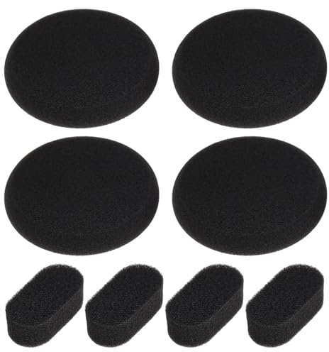 OTOTEC 2 Juegos de Almohadillas de Espuma de Esponja para Auriculares + Cojines para Diadema Que Incluyen 4 Almohadillas para Los Oídos 4 Diademas Compatible con Koss Porta Pro Sporta Pro Black