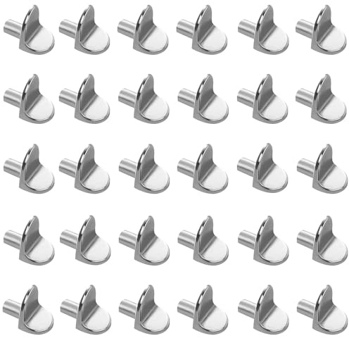 30 Pcs Shelf Support Pegs, Cupboard Shelf Pegs, Kitchen Cupboard Shelf Supports, Shelf Pins for Furniture Kitchen Cabinet Bookcase Closet Wardrobe Cupboard Wood Shelves Supports