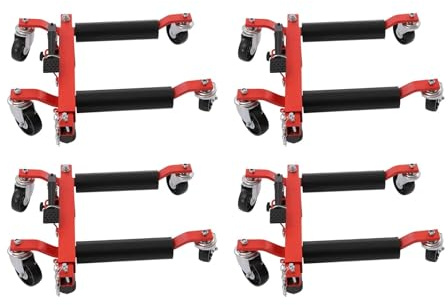 Pont elevateur Voiture crique Voiture Roue Dolly Voiture Patins véhicule positionnement hydraulique Pneu Jack Camion remorque Pick Up Dolly pédale 1500LBS