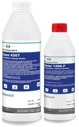 DD Composite Epoxidharz 4307 mit Härter 1208-F Laminierharz für Beschichtungen Reparaturen Formenbau hervorragende Haftung auf vielen Untergründen