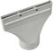 GLFLOW Adaptador de manguera de escape de ventana plana para aire acondicionado portátil y secadora con 4 pestañas de bloqueo 22 x 25 cm, color gris