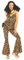 Fun Shack 90s Costumes for Women, Leopard Pop Star Fancy Dress, 1990s Themed Outfits, Retro Party Attire, XX-Large