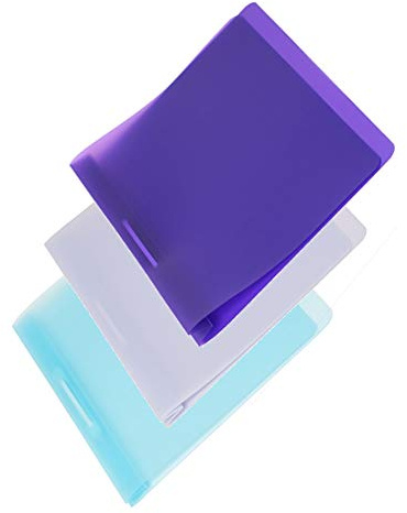 FLVG 3 A4 Schnellhefter, Farben: hellblau, lila, helllila, von hinten abheftbar