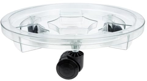 Blumentopf-Untersetzer Pflanzenuntersetzer auf Rädern, Innenwagen mit Rollen, Blumentopf-Basishalterung, transparent, universelles Pflanzgefäß, Kunststoff-Ständer, Töpfe Blumentopf-Untersetzer Eckig(2