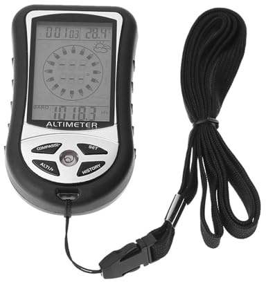 Digitaler Höhenmesser, Elektronischer Höhenmesser,Multifunktions -Handheld -Barometer -Temperaturmesser - Tragbare Wettervorhersage Mit Hintergrundbeleuchtung, Zeituhr, Messgerät Outdoor -