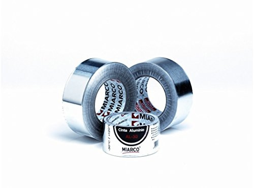 MIARCO 11923 - Cinta de aluminio Al-30 Ac Plata 50mm x 50m
