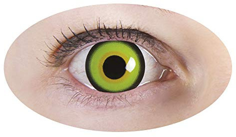 P'TIT CLOWN - 55547 - Lentilles de Contact Magicien (sans correction) - Journalières - Parfaites pour Compléter votre Déguisement pour Halloween, Carnaval et autres Fêtes Costumées - ∅ 14.2 mm